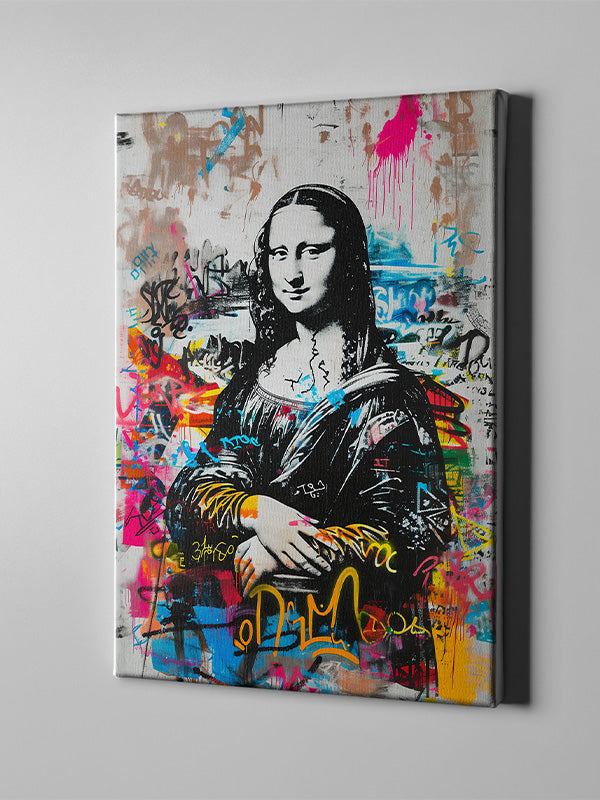 Mona Lisa Canvas Wall Art – Classic Renaissance Portrait Print for Living Room, Study, or Gallery Wall