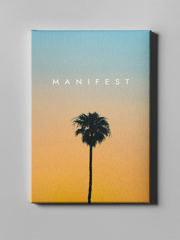 Manifest – Inspirational Wall Art for Positive Mindset & Daily Motivation
