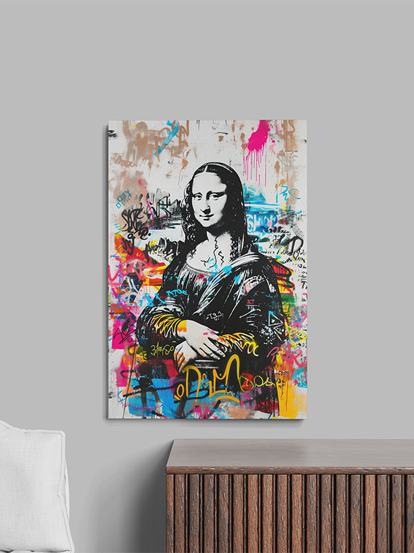 Mona Lisa Canvas Wall Art – Classic Renaissance Portrait Print for Living Room, Study, or Gallery Wall