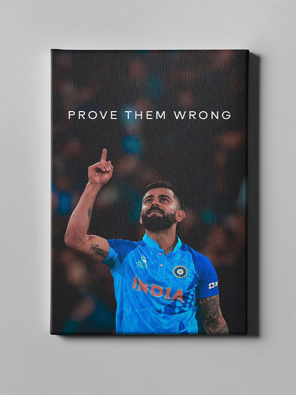 Prove Them Wrong – Inspirational Sports Motivational Wall Art for Athletes & Fans