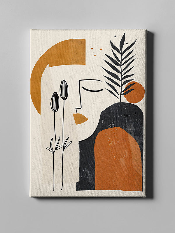 Boho Garden Bliss β Botanical Bohemian Canvas Wall Art for Living Room, Bedroom & Office