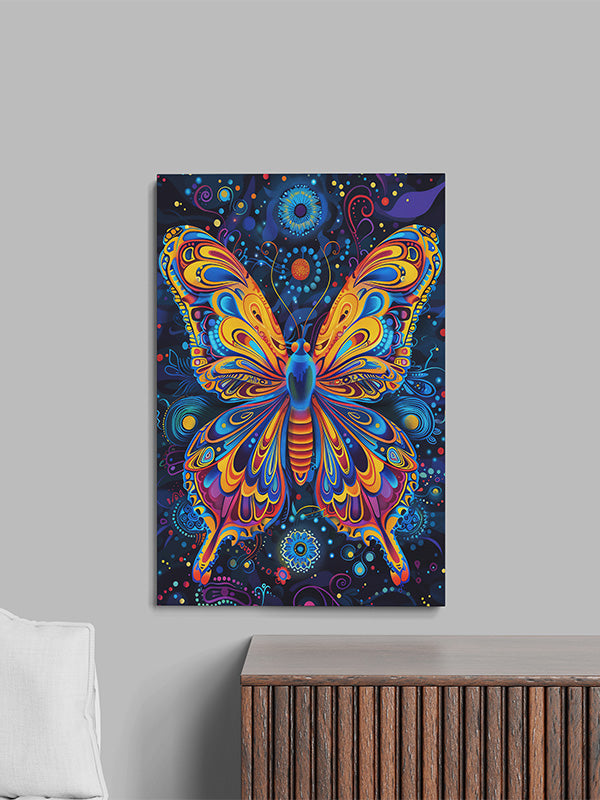 Trippy Butterfly Canvas Art β Psychedelic Colorful Wall Decor for Living Room & Bedroom