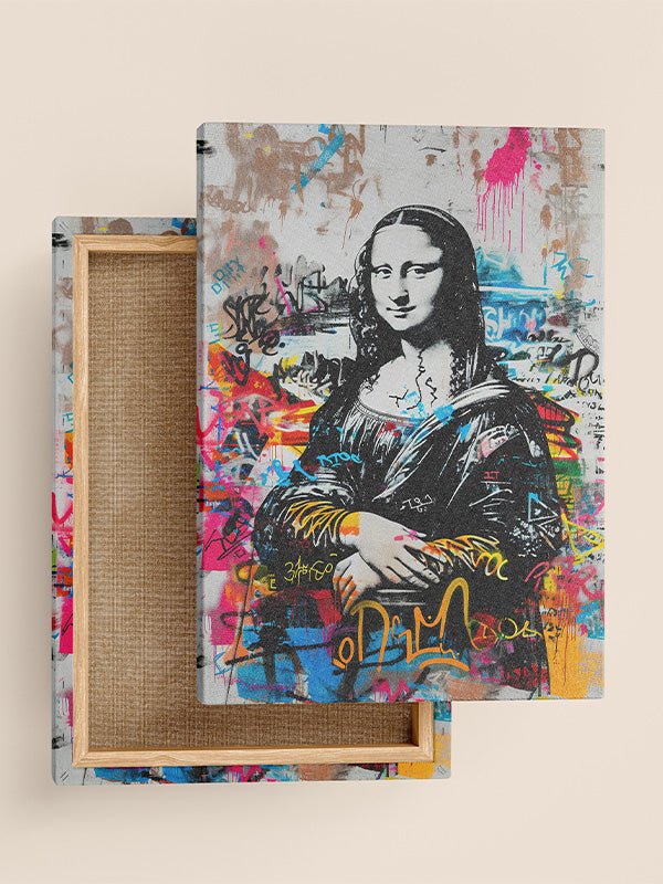 Mona Lisa Canvas Wall Art – Classic Renaissance Portrait Print for Living Room, Study, or Gallery Wall