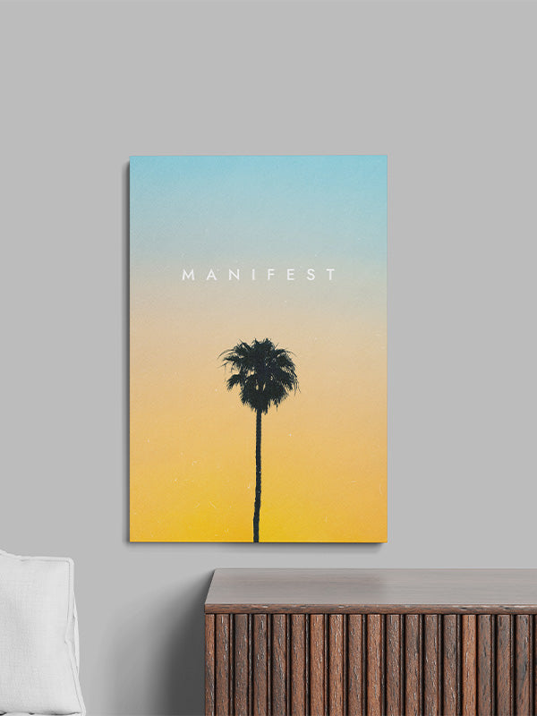 Manifest – Inspirational Wall Art for Positive Mindset & Daily Motivation