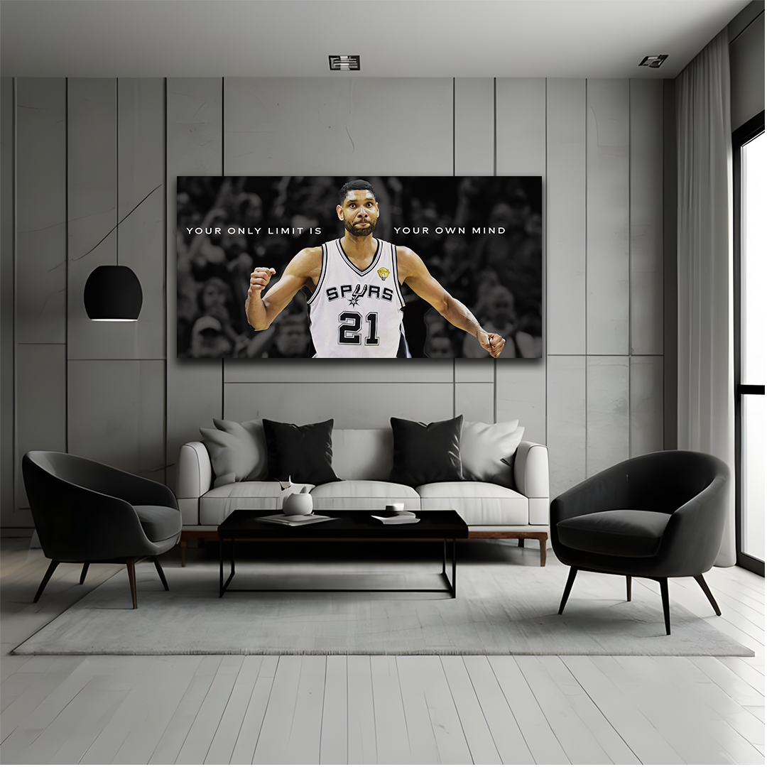 Your Own Mind – Quiet Strength Basketball-Inspired Motivational Wall Art