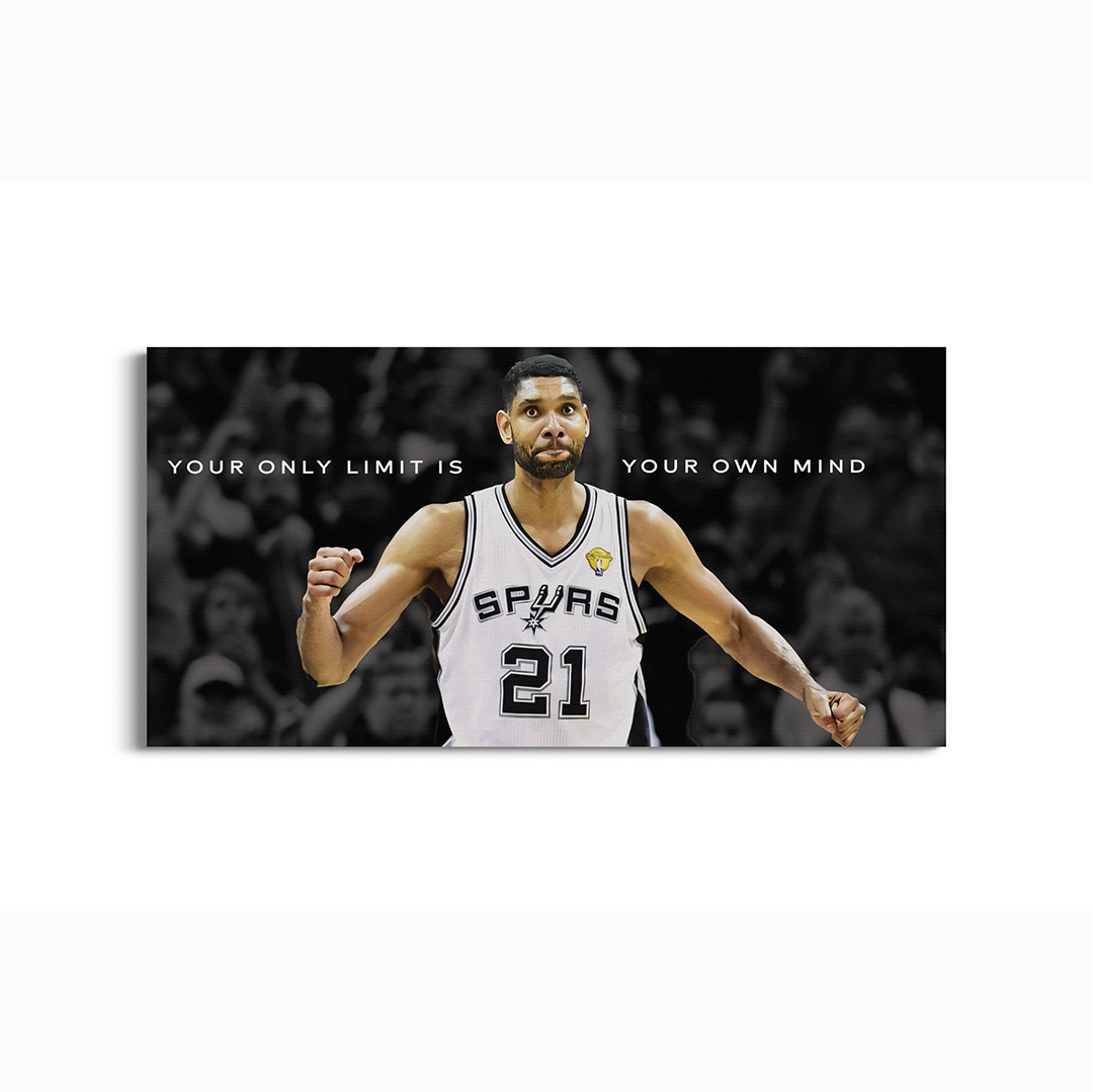 Your Own Mind – Quiet Strength Basketball-Inspired Motivational Wall Art