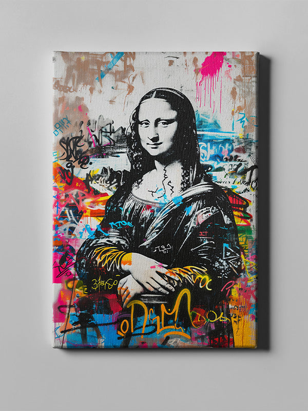 Mona Lisa Canvas Wall Art – Classic Renaissance Portrait Print for Living Room, Study, or Gallery Wall