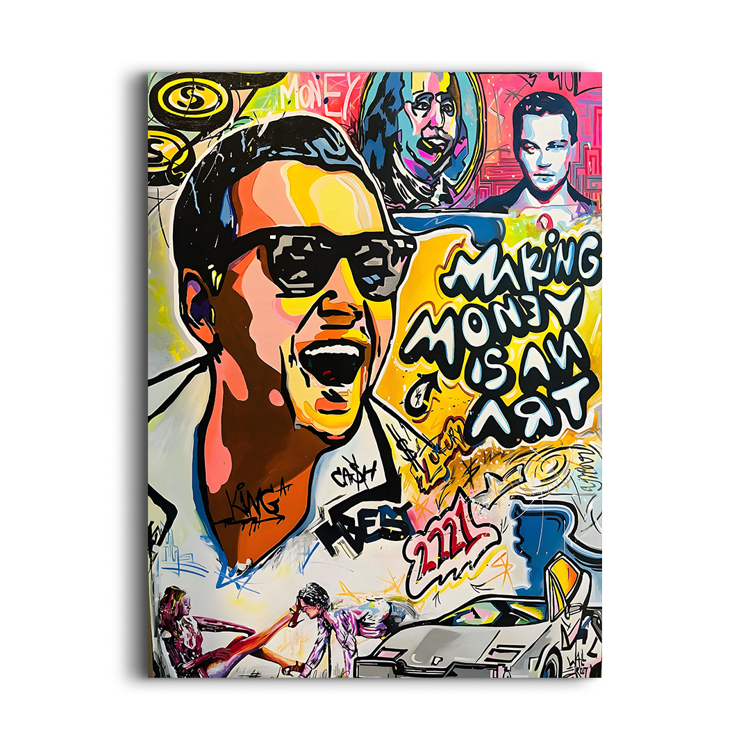Making Money Is an Art โ Bold Wall Art Inspired by Wall Street Hustle