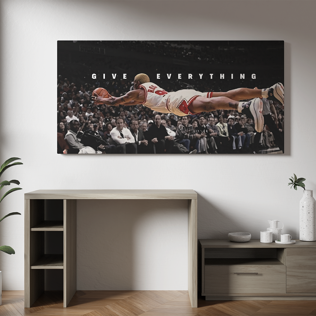 Give Everything – Motivational Sports-Inspired Wall Art
