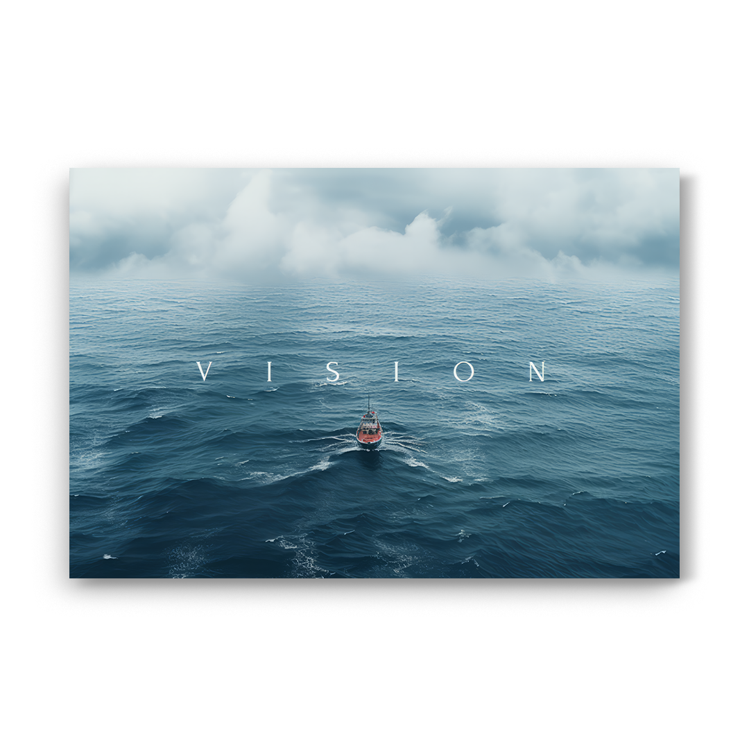 Vision β Inspirational Typography Wall Art for Office & Living Room
