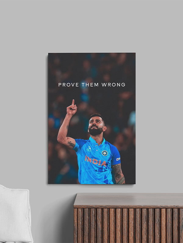 Prove Them Wrong – Inspirational Sports Motivational Wall Art for Athletes & Fans