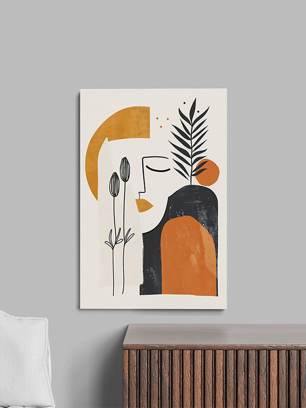 Boho Garden Bliss β Botanical Bohemian Canvas Wall Art for Living Room, Bedroom & Office
