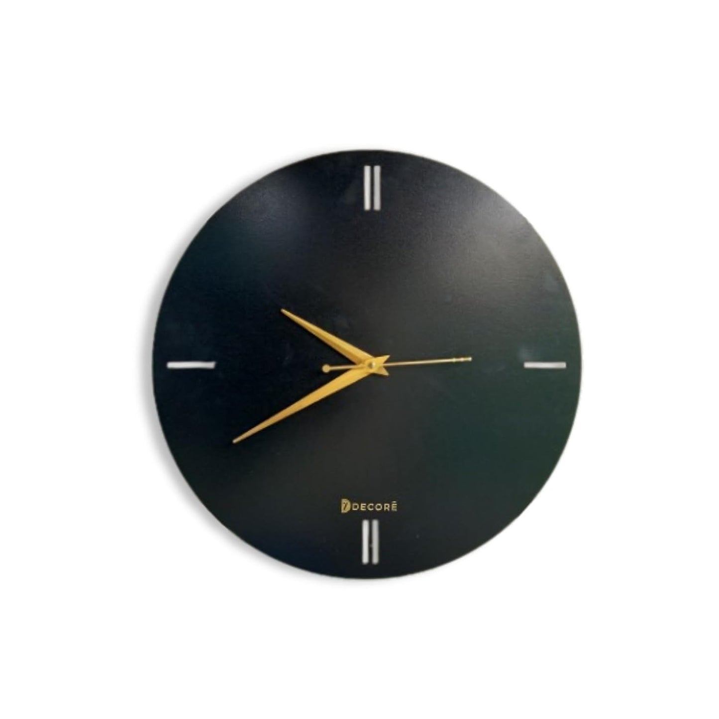 Round Dial Wooden Wall Clock