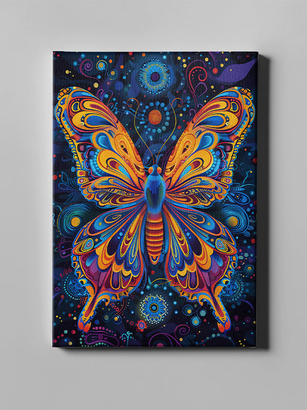 Trippy Butterfly Canvas Art β Psychedelic Colorful Wall Decor for Living Room & Bedroom
