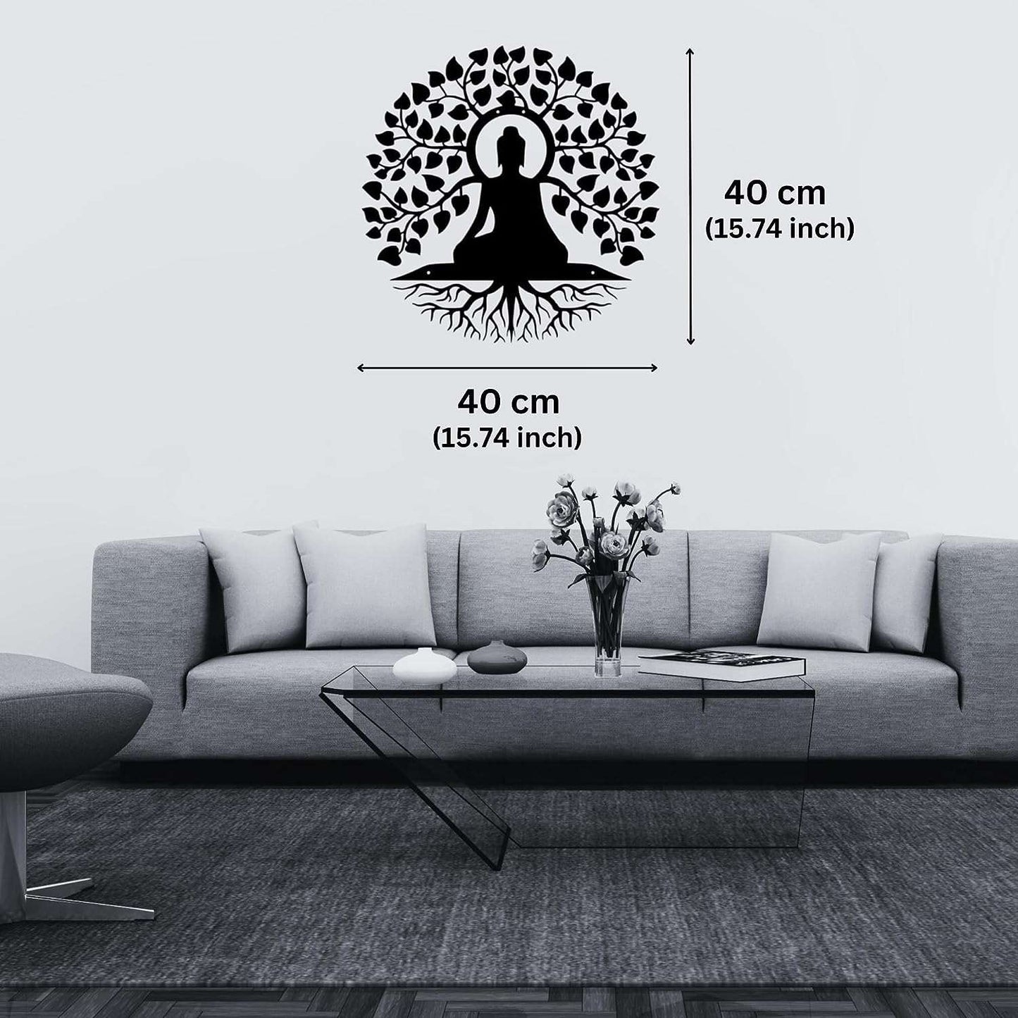 UNIQUE ART WITH LUXURY 3D Metal Buddha