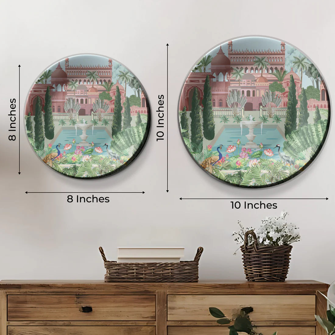Set of 3 Indian Kingdom Wall Plates Décor