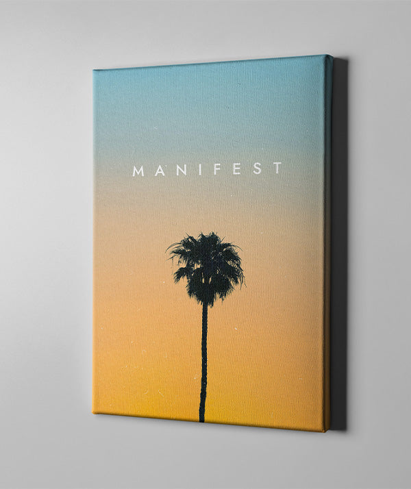 Manifest – Inspirational Wall Art for Positive Mindset & Daily Motivation