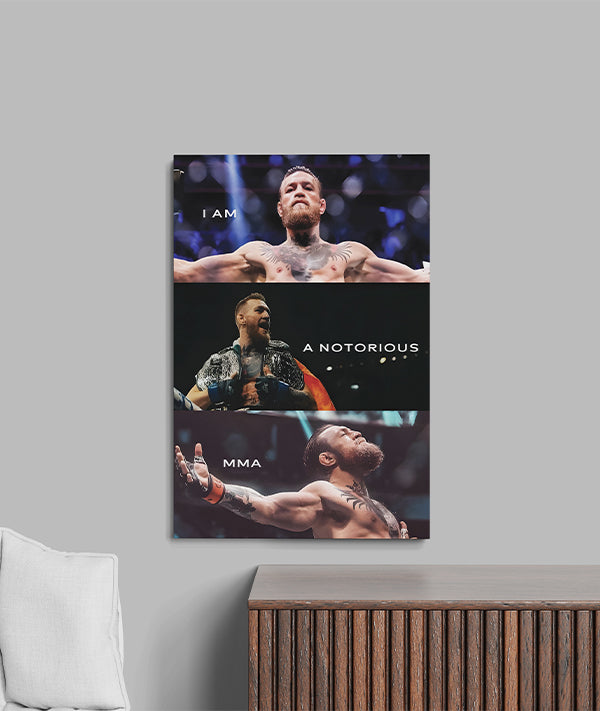 I Am A Notorious MMA β Bold Motivational Wall Art for Fighters & Champions