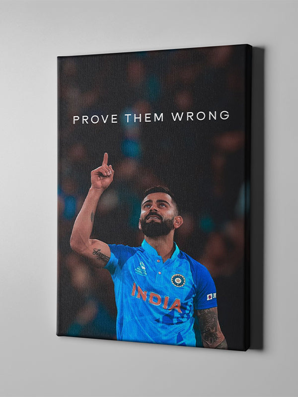 Prove Them Wrong – Inspirational Sports Motivational Wall Art for Athletes & Fans