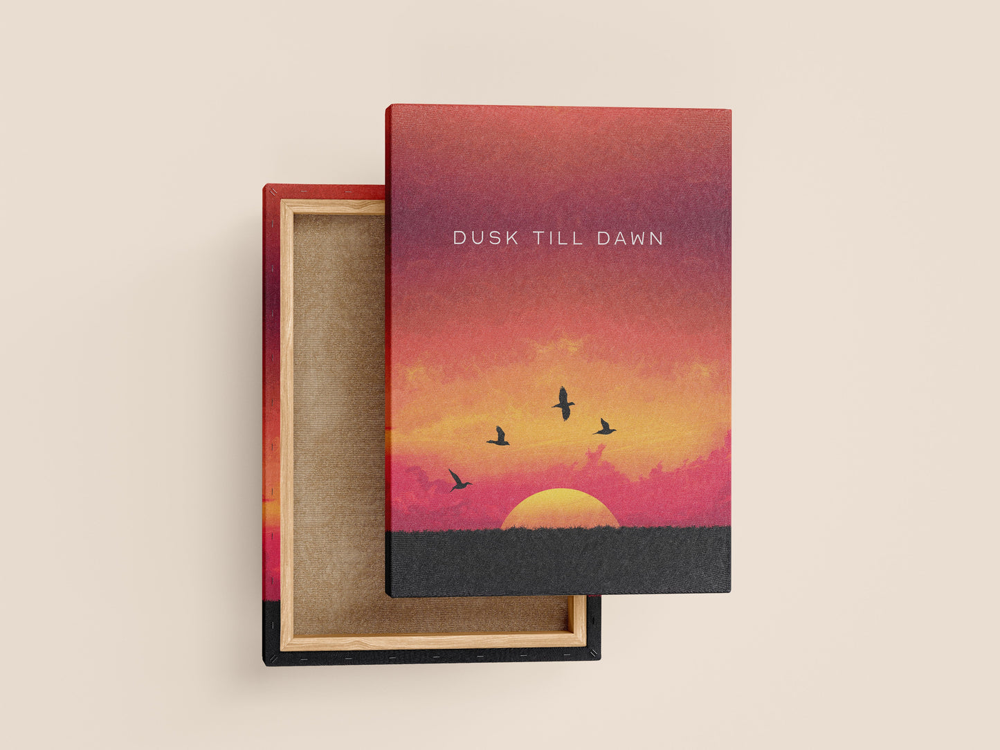 Dusk Till Dawn β Inspirational Motivational Wall Art for Hustlers & Dreamers