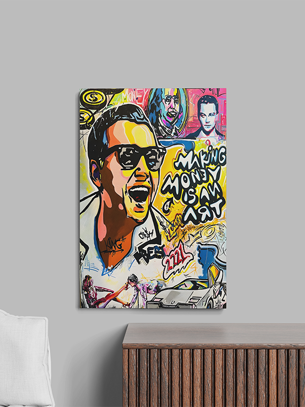 Making Money Is an Art โ Bold Wall Art Inspired by Wall Street Hustle