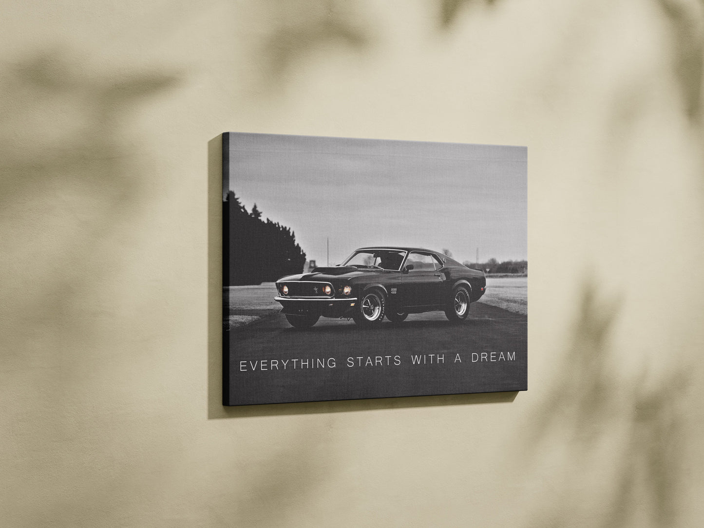 Everything Starts with a Dream – Inspirational Quote Wall Art for Home, Office & Creative Spaces