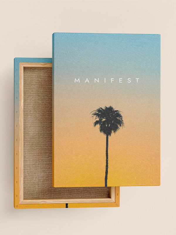 Manifest – Inspirational Wall Art for Positive Mindset & Daily Motivation