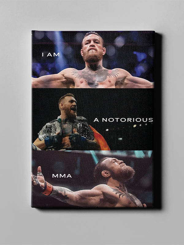 I Am A Notorious MMA β Bold Motivational Wall Art for Fighters & Champions