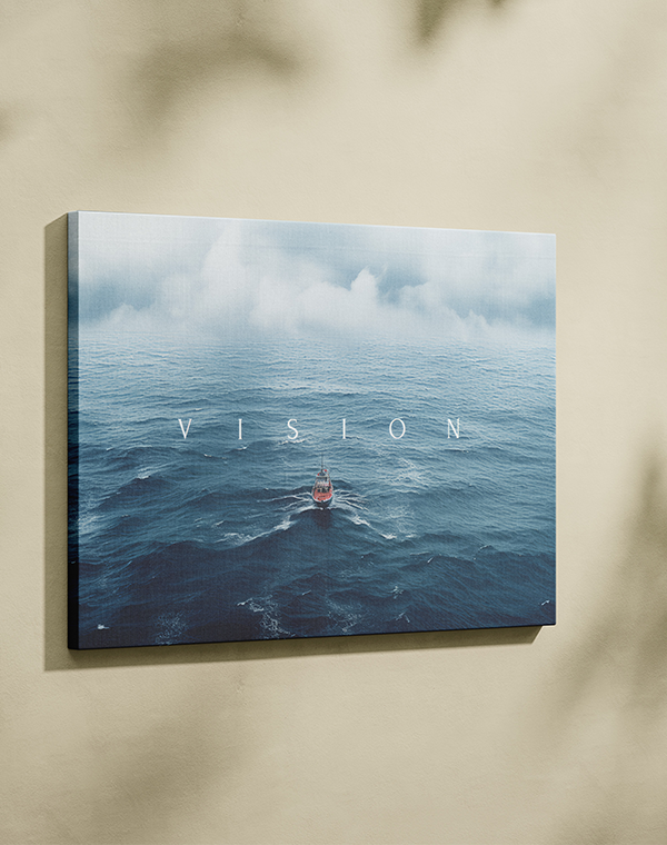 Vision β Inspirational Typography Wall Art for Office & Living Room
