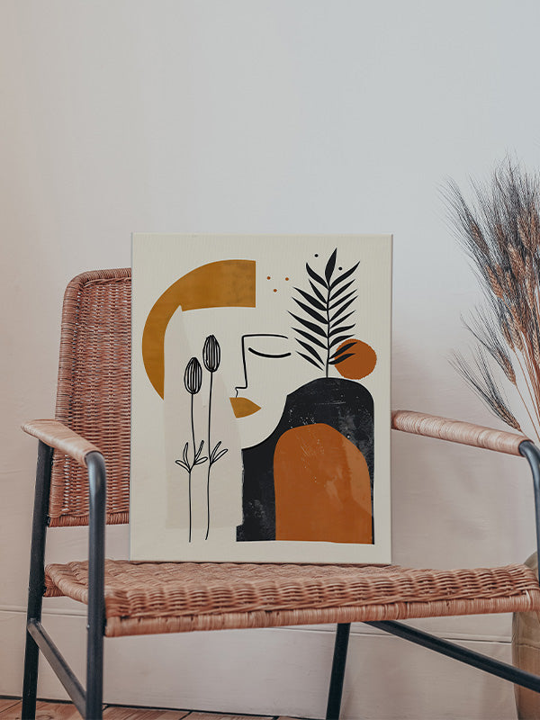 Boho Garden Bliss β Botanical Bohemian Canvas Wall Art for Living Room, Bedroom & Office