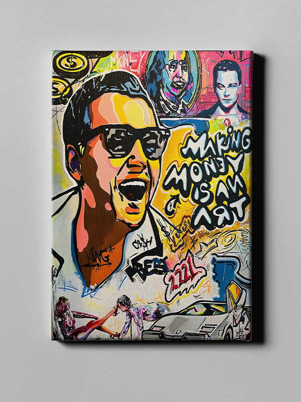 Making Money Is an Art โ Bold Wall Art Inspired by Wall Street Hustle