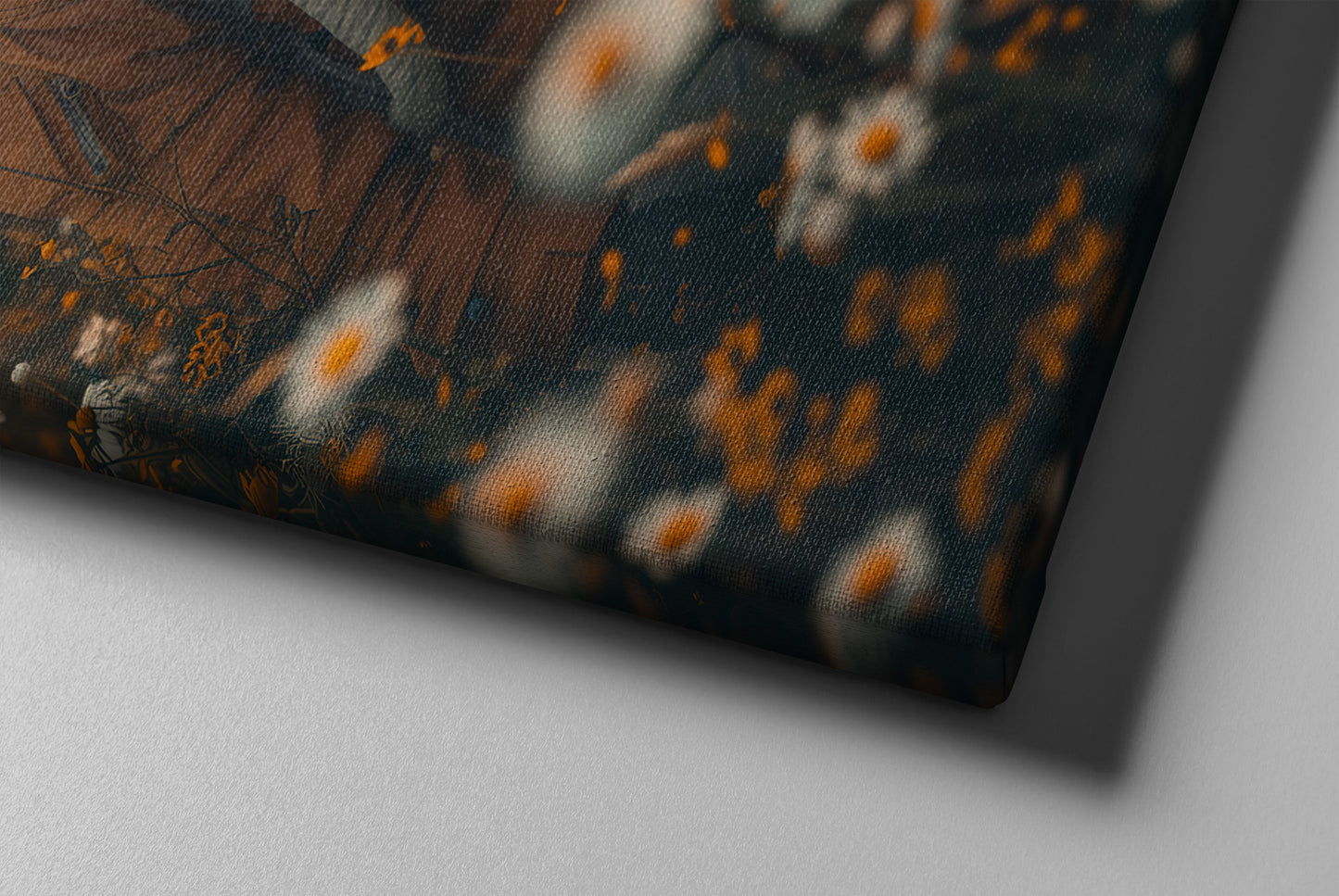 Astronaut in Flower Garden – Whimsical Space & Nature Canvas Wall Art for Living Room & Bedroom