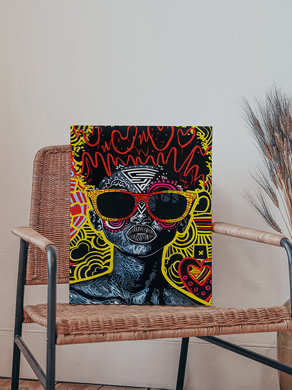 Cross Stitch Pattern African Graffiti Woman Canvas Art β Vibrant Cultural Urban Wall Decor