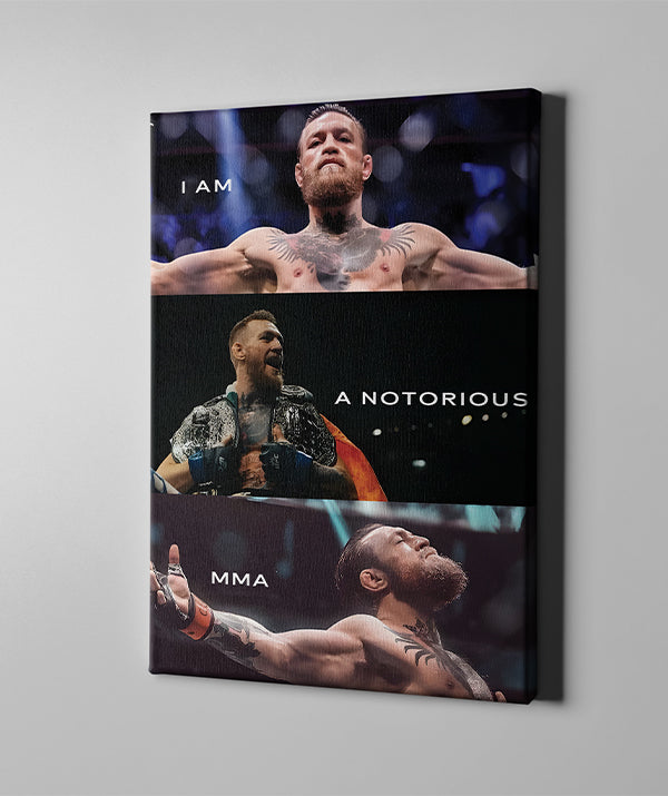 I Am A Notorious MMA β Bold Motivational Wall Art for Fighters & Champions