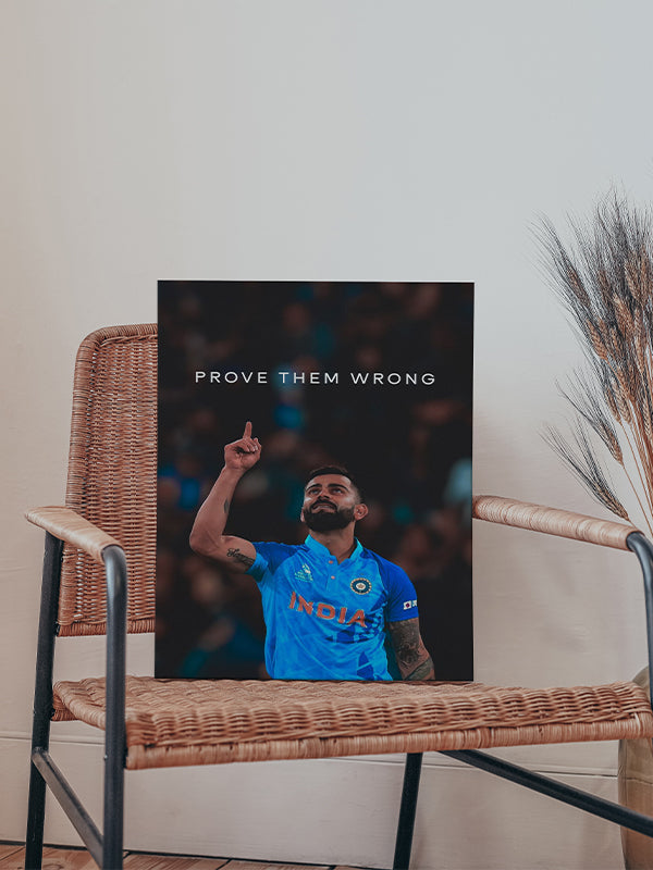 Prove Them Wrong – Inspirational Sports Motivational Wall Art for Athletes & Fans