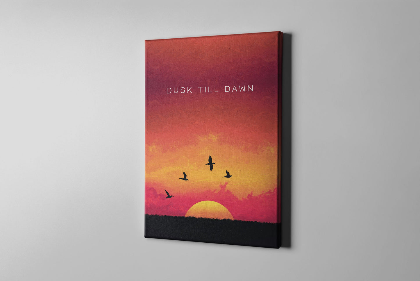 Dusk Till Dawn β Inspirational Motivational Wall Art for Hustlers & Dreamers