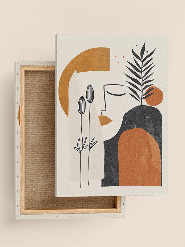 Boho Garden Bliss β Botanical Bohemian Canvas Wall Art for Living Room, Bedroom & Office