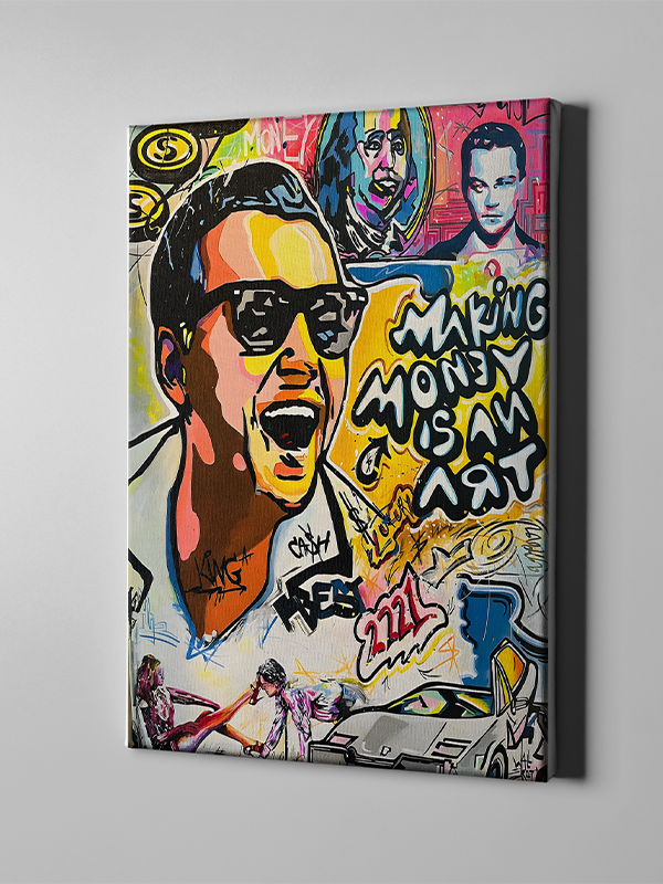 Making Money Is an Art โ Bold Wall Art Inspired by Wall Street Hustle