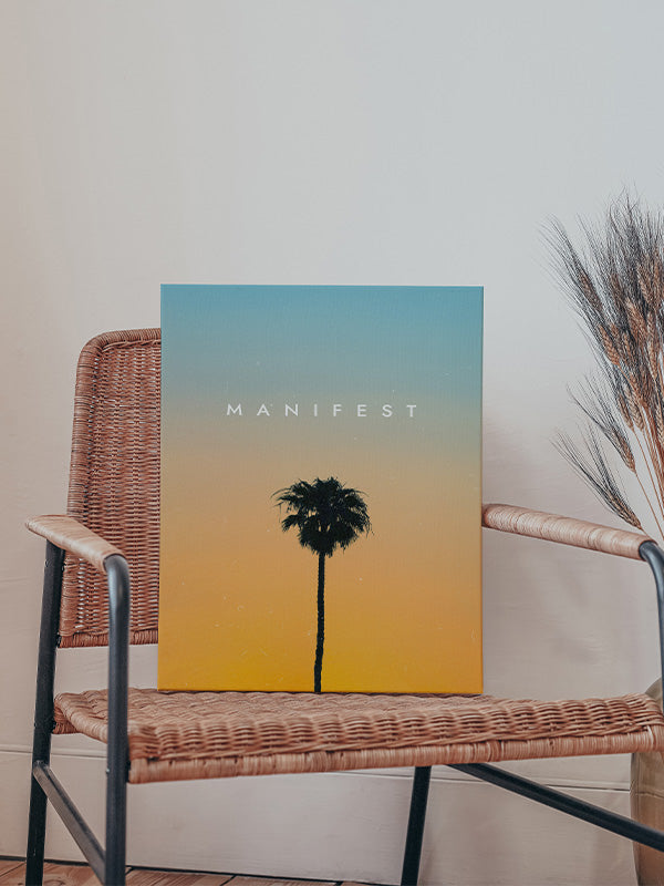 Manifest – Inspirational Wall Art for Positive Mindset & Daily Motivation