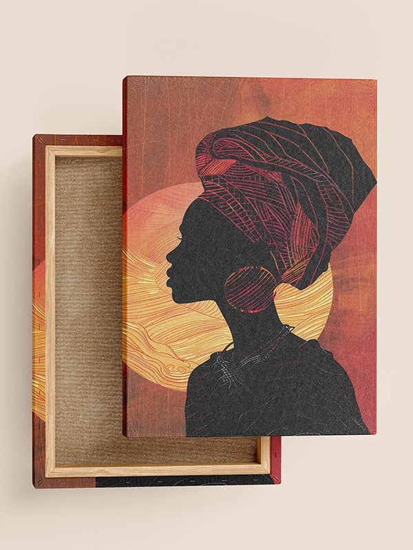 African Women Art β Vibrant Cultural Portrait Canvas for Living Room, Bedroom & Office
