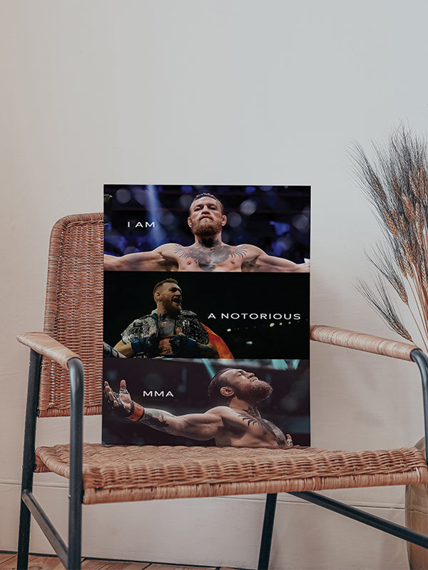 I Am A Notorious MMA β Bold Motivational Wall Art for Fighters & Champions