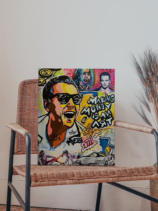 Making Money Is an Art โ Bold Wall Art Inspired by Wall Street Hustle