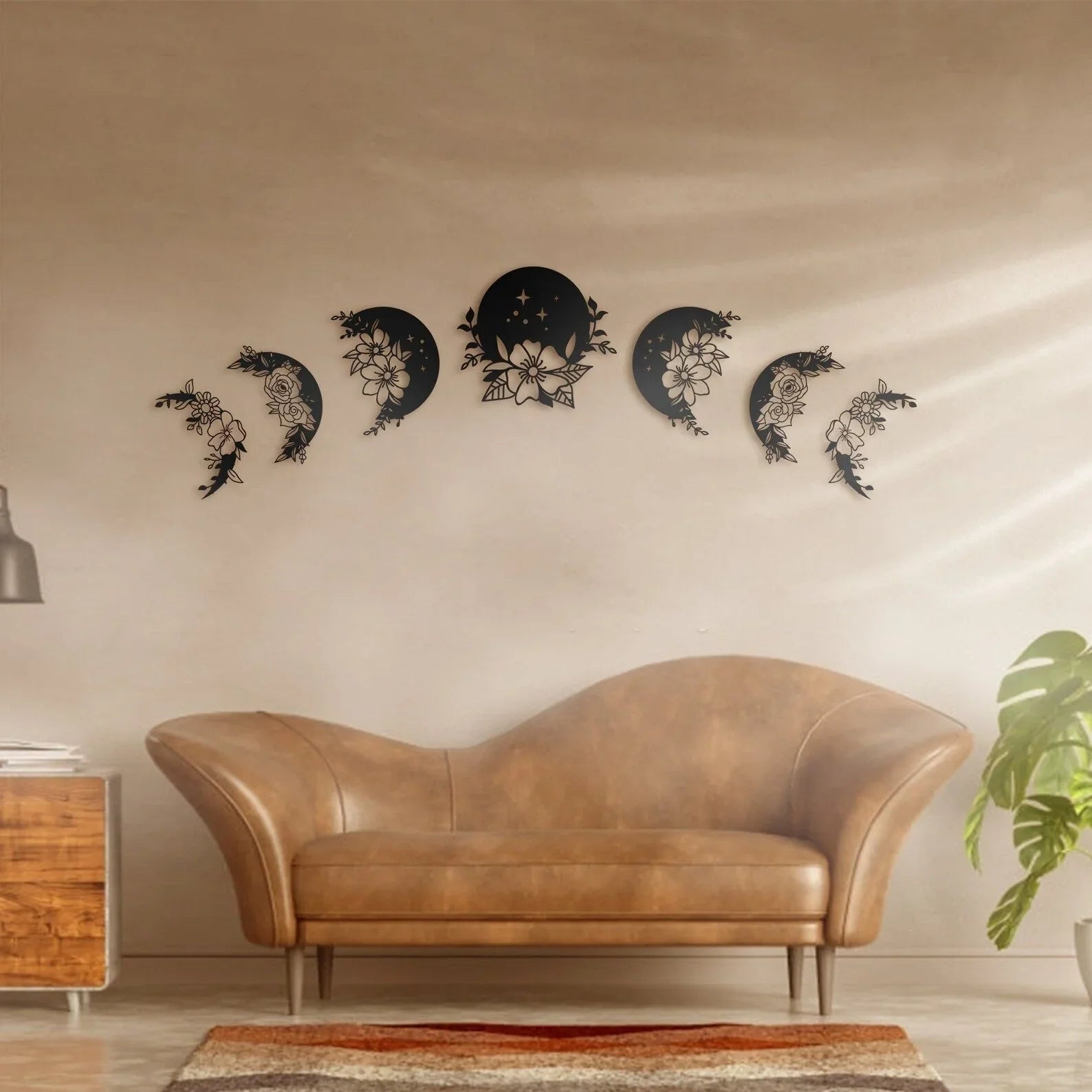 Moon Phase Wood Wall Decor – 7 Decore