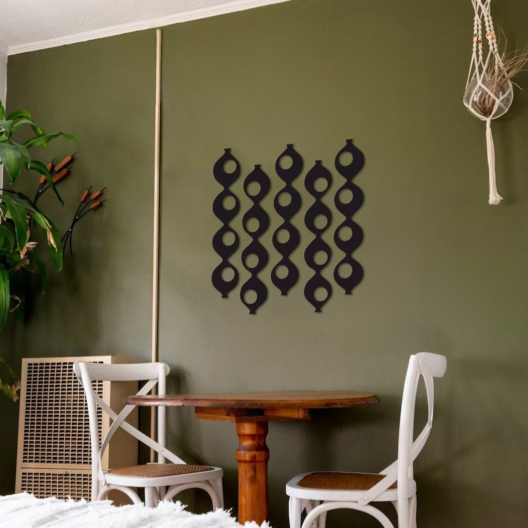 Harmony in Angles Neutral Abstract Geometric Wood Wall Decor