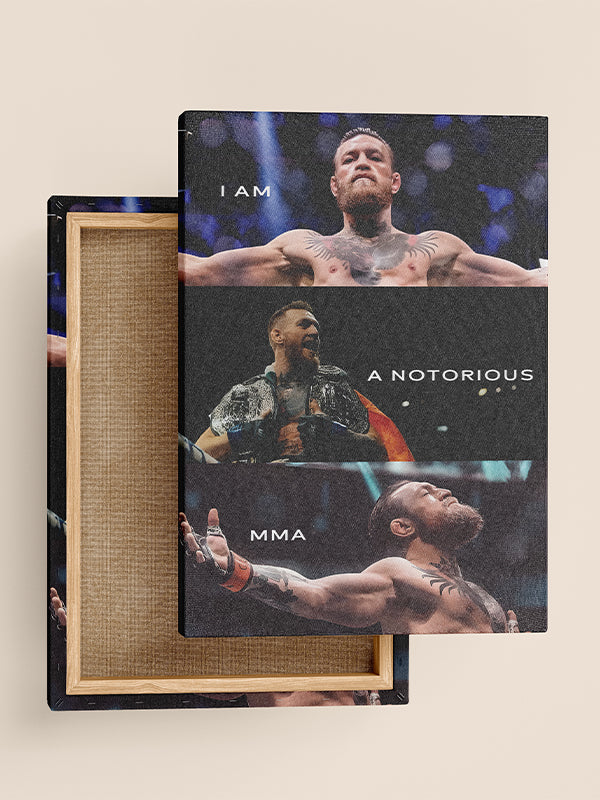 I Am A Notorious MMA β Bold Motivational Wall Art for Fighters & Champions