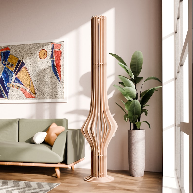 GlowBreeze: Sleek Contemporary Lamp