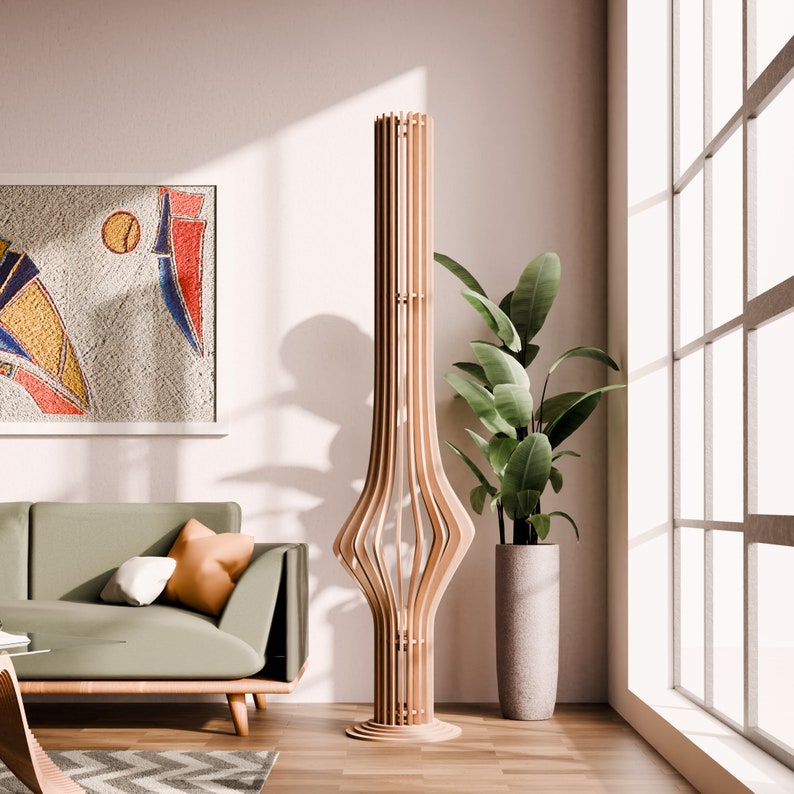 GlowBreeze: Sleek Contemporary Lamp
