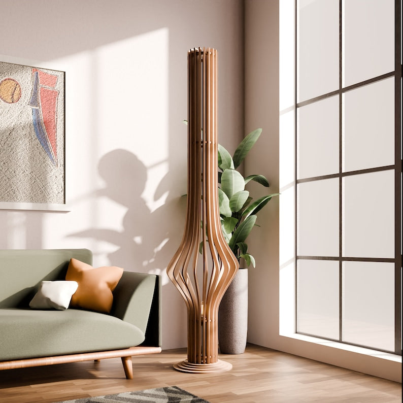 GlowBreeze: Sleek Contemporary Lamp