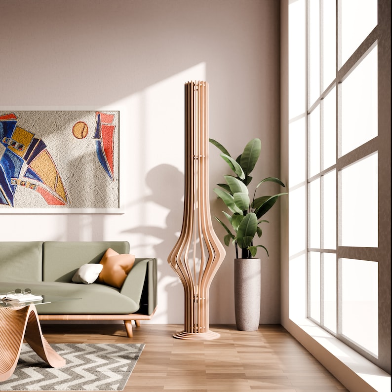 GlowBreeze: Sleek Contemporary Lamp