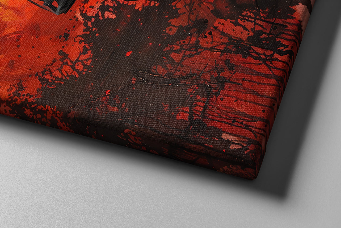 Blood & Dust Western Outlaw Canvas Art – Red Dead Redemption Inspired Print for Gaming Rooms & Man Caves